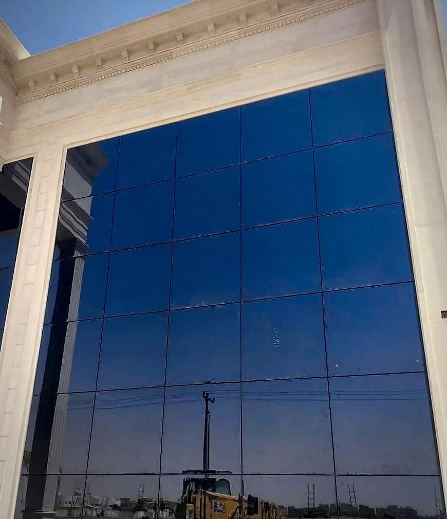 Black Glass Curtain Wall